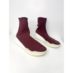 Stella McCartney Sneakers Red Burgundy Slip On Sock Sneakers 10